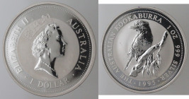 Monete Estere. Australia. Elisabetta II. dal 1952. Dollaro 1995. Ag 999. Peso gr. 31,86. oz. Proof. (5621)