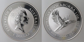 Monete Estere. Australia. Elisabetta II. dal 1952. Dollaro 1996. Ag 999. Peso gr. 31,69. oz. Proof. (5621)