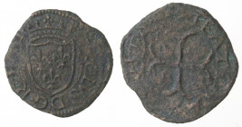 Zecche Italiane. Chieti. Carlo VIII. 1495. Cavallo. Ae. D'An.-And. 23. Peso gr. 1,86. Diametro mm. 20. BB. R. (5621)