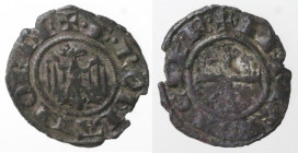 Zecche Italiane. Messina. Federico II. 1197-1250. Denaro del 1245. MI. D/ Aquila volta a destra. R/ Croce. Sp.133. Peso gr. 0,67. Diametro mm. 16,50. ...