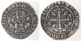 Zecche Italiane. Napoli. Roberto d'Angiò. 1309-1343. Gigliato. Ag. MIR 28. Peso gr. 3,88. Diametro mm. 26. BB. Zecca non ufficiale. (D.5621)