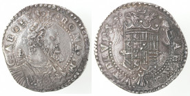 Zecche Italiane. Napoli. Carlo V. 1516-1554. Mezzo Ducato. Ag. Nella legenda IM. Mag. Non censito. Peso gr. 14,21. Diametro mm. 34. SPL. (6521)