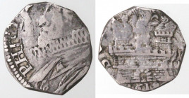 Zecche Italiane. Napoli. Filippo III. 1598-1621. 15 Grana 1618. Ag. Mag. 20. Peso gr. 2,05. Diametro mm. 18. MB. Pronunciata tosatura. (5621)