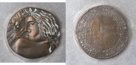 Medaglie. Milano. Medaglia 1966. Commemorativa del 130° anniversario della coniazione della prima medaglia Johnson. Ae. Inc: Greco. Diametro mm. 58. q...