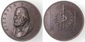 Medaglie. Giuseppe Garibaldi. Medaglia 1862. Gli Italiani del Perù riconoscenti. Ae. Opus: Seregni. Peso gr. 86,85. Diametro mm. 60. qFDC. (5921)