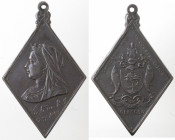 Medaglie. Gran Bretagna. Vittoria. 1876-1901. Medaglia 1897. Ag. Realizzato per la festa dei bambini di Glasgow che commemora il giubileo della regina...