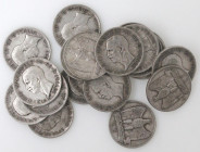 Casa Savoia. Vittorio Emanuele III. 1900-1943. Lotto di 20 pezzi da 5 lire 1927 Aquilino. Ag. Mediamente BB. (5921)