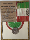 Repubblica Italiana. 10000 Lire. 200° Anniversario del tricolore 1997. Ag. Gig. 472. FDC. Confezione della Zecca. (DV5621)