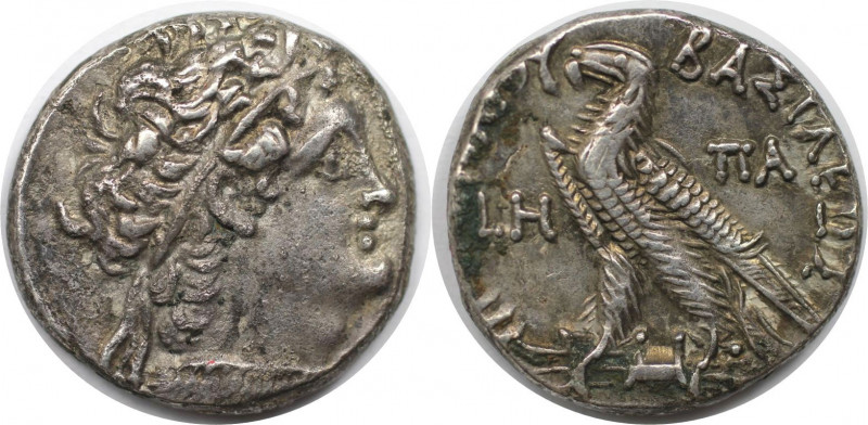 Griechische Münzen. AEGYPTUS. Ptolemaios IX. (116-107 v. Chr). AR Tetradrachme, ...