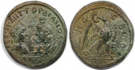 Römische Münzen, MÜNZEN DER RÖMISCHEN KAISERZEIT. Thrakien, Odessus. Gordian III. und Serapis. Ae 30, 238-244 n. Chr. (13.54 g. 29.5 mm) Vs.: AVT K M ...