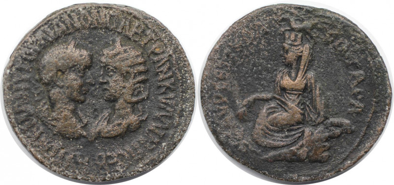 Römische Münzen, MÜNZEN DER RÖMISCHEN KAISERZEIT. Singara, Mesopotamia. Gordianu...