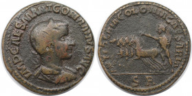 Römische Münzen, MÜNZEN DER RÖMISCHEN KAISERZEIT. Pisidia, Antiochia. Gordianus III. Ae 35, 238-244 n. Chr. (23.58 g. 33 mm) Vs.: IMP CAES M ANT GORDI...