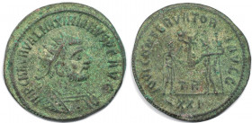 Römische Münzen, MÜNZEN DER RÖMISCHEN KAISERZEIT. Maximianus Herculius, 286-310 n. Chr. Antoninianus (3,13 g. 22 mm). Vs.: Büste mit Strahlenkrone n. ...