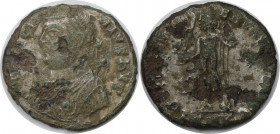 Römische Münzen, MÜNZEN DER RÖMISCHEN KAISERZEIT. Licinius I. (308-324 n. Chr). Follis (2.22 g. 17.5 mm). Vs.: IMP LICINIVS AVG, gepanzerte und drapie...