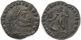 Römische Münzen, MÜNZEN DER RÖMISCHEN KAISERZEIT. Licinius I. (308-324 n. Chr). Follis (3,15 g. 22.5 mm). Vs.: IMP LIC LICINIVS PF AVG, Büste n. r. Rs...