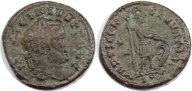 Römische Münzen, MÜNZEN DER RÖMISCHEN KAISERZEIT. Licinius I. (308-324 n. Chr). Follis (3,44 g. 20 mm). Vs.: IMP LICINIVS PF AVG, Büste n. r. Rs.: MAR...