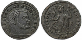Römische Münzen, MÜNZEN DER RÖMISCHEN KAISERZEIT. Licinius I. (308-324 n. Chr). Follis (3,15 g. 21.5 mm). Vs.: IMP LIC LICINIVS PF AVG, Büste n. r. Rs...