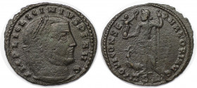 Römische Münzen, MÜNZEN DER RÖMISCHEN KAISERZEIT. Licinius I. (308-324 n. Chr). Follis (3,36 g. 25 mm). Vs.: IMP LIC LICINIVS PF AVG, Büste n. r. Rs.:...
