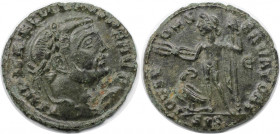 Römische Münzen, MÜNZEN DER RÖMISCHEN KAISERZEIT. Maximinus II. (310-313 n. Chr). Follis (5.16 g. 25 mm). Vs.: IMP MAXIMINVS PF AVG, Kopf n. r. Rs.: I...