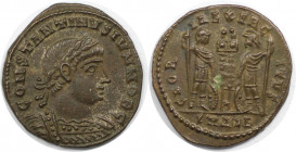 Römische Münzen, MÜNZEN DER RÖMISCHEN KAISERZEIT. Constantinus II. (337-340 n. Chr). Follis 316-337 n. Chr., Alexandria. (2.33 g. 18 mm) Vs.: CONSTANT...