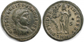 Römische Münzen, MÜNZEN DER RÖMISCHEN KAISERZEIT. Crispus (317-326 n. Chr). Follis 317-320 n. Chr., Nicomedia. (2.86 g. 19.5 mm) Vs.: DN FL IVL CRISPV...