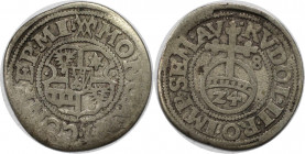 Altdeutsche Münzen und Medaillen, MINDEN - BISTUM. Anton von Schauenburg (1587-1599). 1/24 Taler (Groschen) 1598. Sehr schön. Selten!