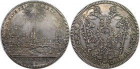 Altdeutsche Münzen und Medaillen, NÜRNBERG, STADT. Taler 1765 SR, Nürnberg. Mit Titel Joseph II. Stadtansicht. Mit Randschrift. Silber. 27,96 g. Dav. ...