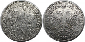 Altdeutsche Münzen und Medaillen, ÖTTINGEN, GRAFSCHAFT. Karl Wolfgang, Ludwig XV. und Martin (1522-1549). Taler 1544, mit Titel Karl V. Silber. 28,71 ...