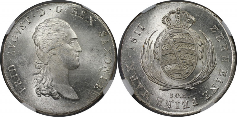 Altdeutsche Münzen und Medaillen, SACHSEN. Friedrich August I. Mining Taler 1811...