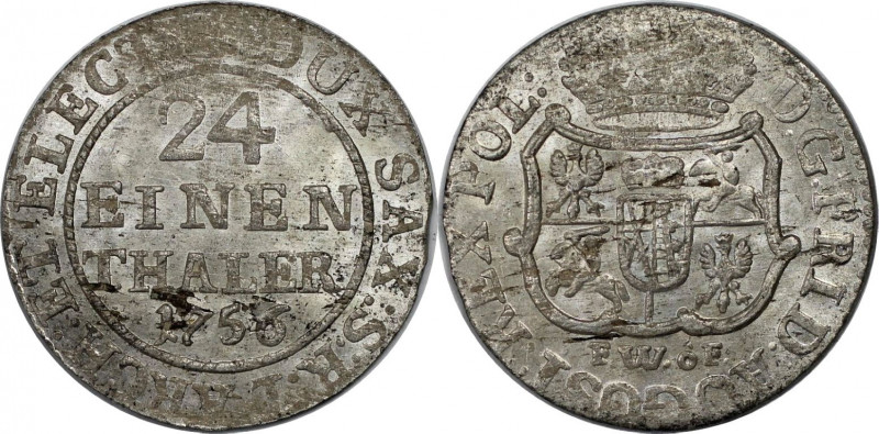 Altdeutsche Münzen und Medaillen, SACHSEN - ALBERTINE. Friedrich August II. (173...