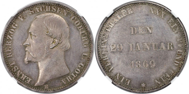 Altdeutsche Münzen und Medaillen, SACHSEN - COBURG - GOTHA. Ernst II. (1844-1893...