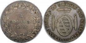 Altdeutsche Münzen und Medaillen, SACHSEN - COBURG - SAALFELD. Franz Friedrich Anton (1800-1806). Konv.-Taler 1805 L, Dav. 831. Vorzüglich-stempelglan...
