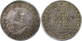 Altdeutsche Münzen und Medaillen, SACHSEN - MITTEL - WEIMAR. Johann (1603-1605). Taler 1605, Saalfeld, auf seinen Tod. Silber. Dav. 7520, Schnee 339, ...