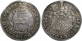 Altdeutsche Münzen und Medaillen, STOLBERG, GRAFSCHAFT (VOR DER TEILUNG VON 1645). 1 Taler 1625. Dav. 7778. Sehr schön-vorzüglich