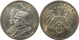 Deutsche Münzen und Medaillen ab 1871, REICHSSILBERMÜNZEN, Preußen, Wilhelm II. (1888-1918). 2 Mark 1901, 200 jähriges Bestehen des Königreichs. Silbe...