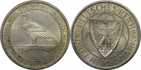 Deutsche Münzen und Medaillen ab 1871, WEIMARER REPUBLIK. 3 Reichsmark 1930 A. Silber. Jaeger 345. Vorzüglich