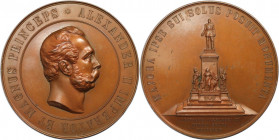 Russische Münzen und Medaillen, Alexander II. (1854-1881). Bronzemedaille 1894, von A. Griliches jr. Auf die Einweihung des Denkmals für Alexander II....