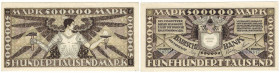 Banknoten, Deutschland / Germany. Mannheim - Badische Bank. 500000 Mark 1923 Länder-Banknote. BAD-10. I