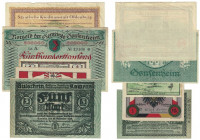 Banknoten, Deutschland / Germany, Lots und Sammlungen. Dänemark Notgeld Lunderup Rothenkrug. 1 Mark 1920. G/M 846.1a. II, Notgeld Keitum / Sylt. 1 Mar...