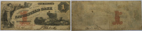 Banknoten, USA / Vereinigte Staaten von Amerika, Obsolete Banknotes. Litchfield, Connecticut. Litchfield Bank. 1 Dollar 1858. II