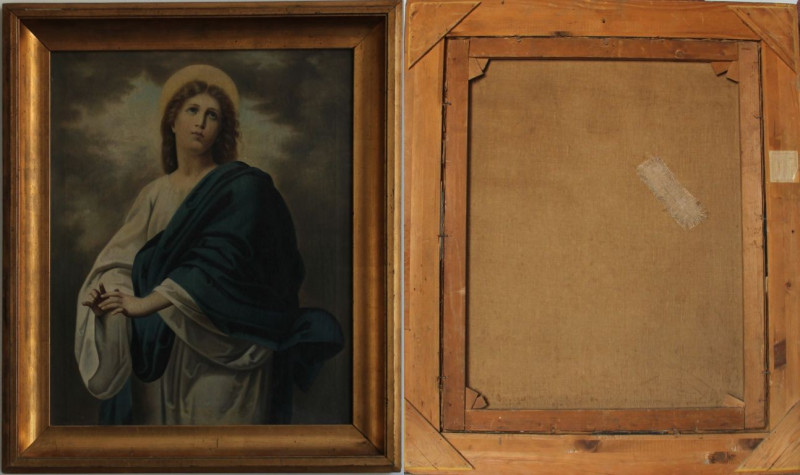 Kunst und Antiquitäten / Art and antiques. Ölgemälde. Heilige (circa 19. Jahrhun...