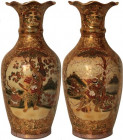 Kunst und Antiquitäten / Art and antiques. Vase. Japan. 20. Jahrhundert. Zeichnung im Stil japanischer Klassiker. h=61 cm
