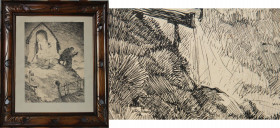 Kunst und Antiquitäten / Art and antiques. Gemälde. Deutscher Maler Paul Richter (1874-1972). Maße Gemälde: 44 x 55 cm. Maße mit Rahmen: 58 x 69 cm. S...