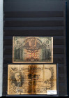 Conjunto de 163 billetes del Banco de España (incluyendo un falso de 
época del 50 Pesetas de 1905 en mal estado de conservación), diferentes emision...