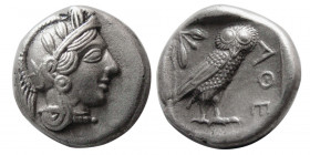 ATTICA, Athens. Circa 454-404 BC. AR Drachm. Very Rare!