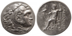 KINGS of MACEDON. Alexander III. AR Tetradrachm. Posthumous. Thracian mint.