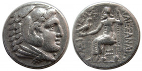 KINGS of MACEDON. Alexander III.  AR Tetradrachm. Amphipolis, Lifetime issue.