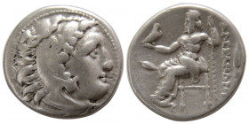 KINGS of MACEDON. Alexander III. 336-323 BC. AR Drachm. Kolophon