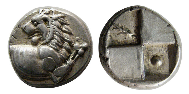 THRACE, Chersonesos. Circa 386-338 BC. AR Hemidrachm (2.34 gm; 11 mm). Forepart ...