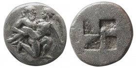 THRACE, Islands off. Thasos. Circa 463-411 BC. AR Drachm